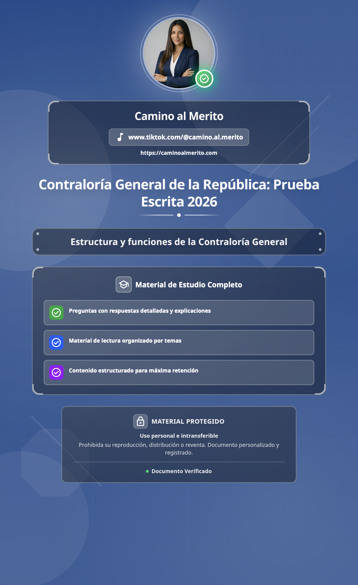 Material de estudio CNSC - Ejemplo de preguntas tipo examen