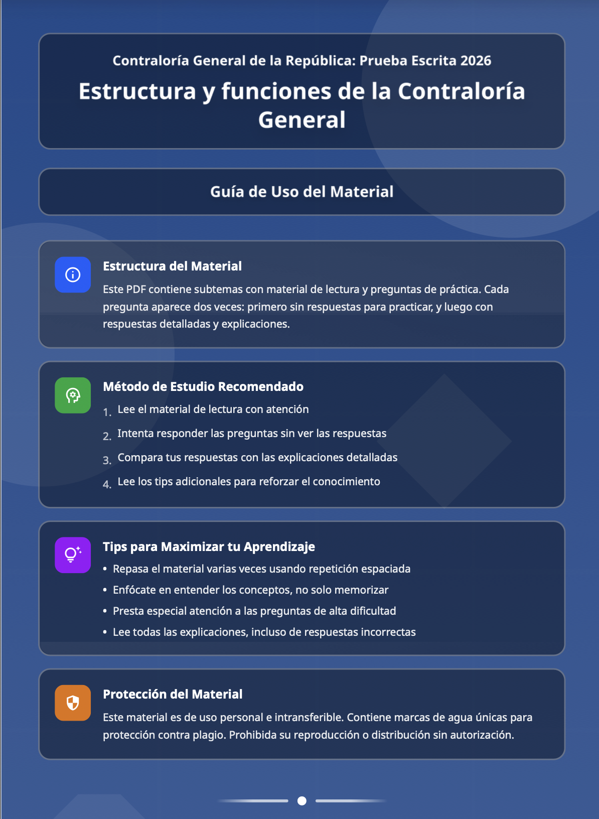 Banco de preguntas para convocatorias del estado Colombia